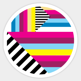 Geometric 80's Retro Sticker